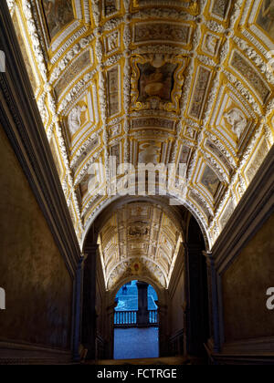 Italien, Veneto, Venedig, Dogenpalast Innenräume, die gold-Zimmer Stockfoto