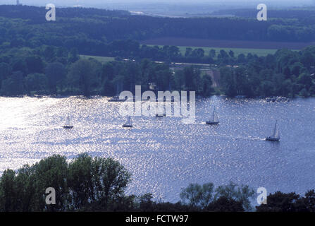 DEU, Deutschland, Berlin, Blick von der Grunewaldturm auf der Havel.  DEU, Deutschland, Berlin, Blick Vom Grunewaldturm Zur H Stockfoto