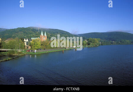 DEU, Deutschland, Bayern, am Main Neustadt am Spessart, Kirche St. Michael und Gertraud.  DEU, Deutschland, Bayern, d Stockfoto