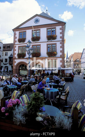 DEU, Deutschland, Bayern, Lohr am Main, das alte Rathaus.  DEU, Deutschland, Bayern Lohr am Main, Das Alte Rathaus. Stockfoto