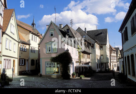 DEU, Deutschland, Bayern, Lohr am Main, die Straße sogenannten im alten Teil der Stadt.  DEU, Deutschland, Bayern Lohr ein Stockfoto