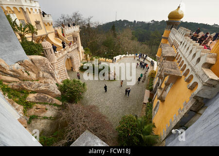 Die Pena Nationalpalast, Sintra, Portugal, Europa Stockfoto