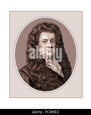 Samuel Pepys, englische Diarist, Porträt Stockfoto