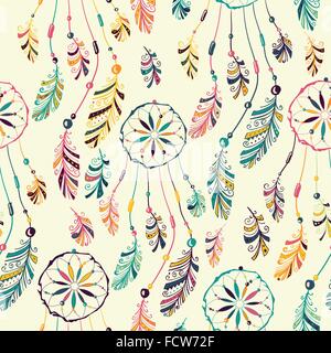 Dream Catcher Musterdesign. Stock Vektor