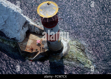 Rund um die Insel Rennen Sie 1991 - Isle Of Wight, UK. Jedes Jahr 1.500 Yachten konkurrieren in dieser jährlichen Flottenrennen. Stockfoto