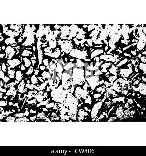 Vector Grunge monochrome grobe schmutzige Steinmauer Oberflächenstruktur Stock Vektor