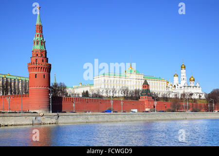 Ansicht des Kreml in Moskau, Russland Stockfoto