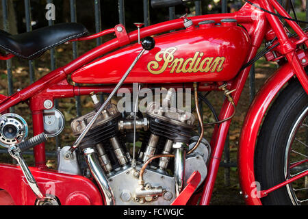 1929 Indian 101 Scout Motorrad. Klassische amerikanische Motorrad Stockfoto