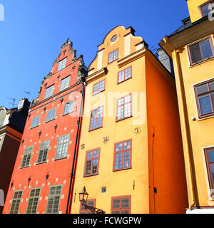 Stortorget Platz in Gamla Stan, Stockholm Stockfoto