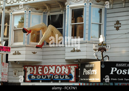 Detail aus Haight und Ashbury Ecke, San Francisco, CA Stockfoto