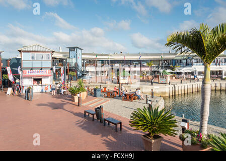 Knysna Quays Marina Waterfront, Knysna, Eden District Municipality, Provinz Westkap, Südafrika Stockfoto