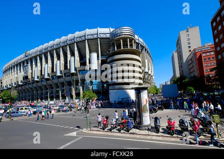 Santiago Bernabeu-Stadion Fußball Stadion Madrid Spanien ES Stockfoto