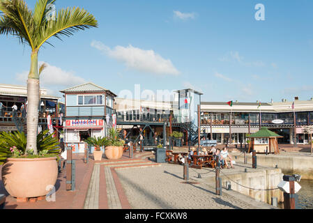 Knysna Quays Marina Waterfront, Knysna, Eden District Municipality, Provinz Westkap, Südafrika Stockfoto