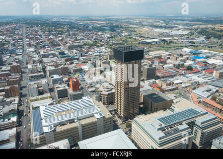 Ansicht der Stadt CBD von Carlton Centre, Johannesburg, Johannesburg Stadtverwaltung, Provinz Gauteng, Südafrika Stockfoto