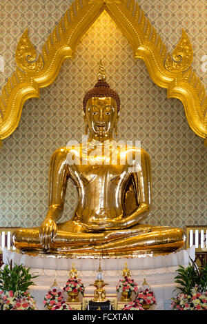 Tempel Wat Traimit, goldenen Buddha, Phra Maha Suwan Patimakon Phuttha, Trimitr, Bangkok, Thailand Stockfoto