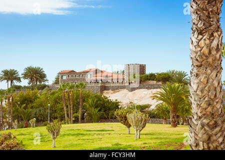 Plaza Playa del Duque, Herzog Schloss, Costa Adeje, Teneriffa, Spanien Stockfoto