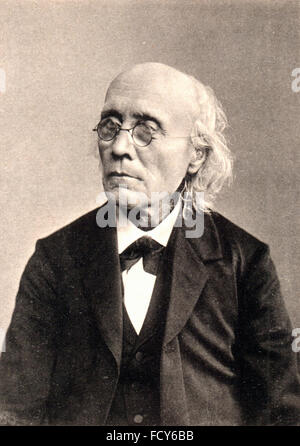 Porträt von Gustav Theodor Fechner 1801 1887 Physiker Stockfoto