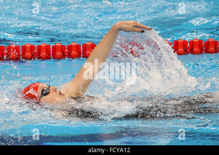 Abbie Holz (GBR). Frauen 400m Lagenschwimmen Finale. Schwimmen. Baku Aquatics Centre. Baku2015. 1. Europäische Spiele. Baku. Aserbaidschan. 23.06.2015 Stockfoto