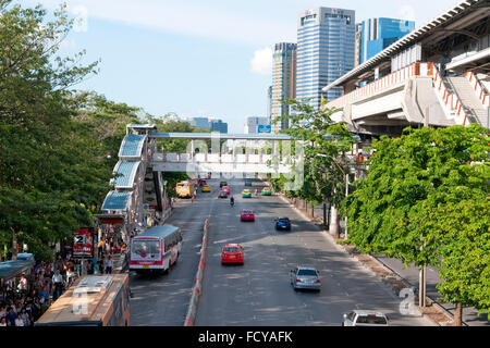 Mochit BTS(Light urban train) Station in Bangkok, Mochit, Bangkok, Thailand Stockfoto