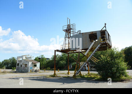 Verlassene Zuckerrohr Verarbeitungsanlagen am zentralen dieses. Ponce, Puerto Rico. Karibik-Insel. US-Territorium. Stockfoto