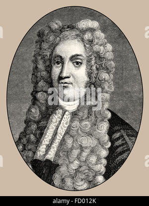 Sir Hans Sloane, 1. Baronet, 1660-1753, ein irischer Arzt und Sammler Stockfoto