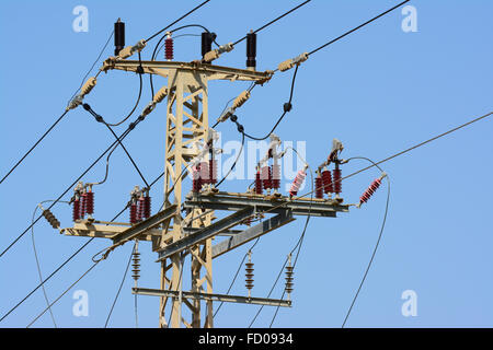 Hochspannungs-pylon Stockfoto