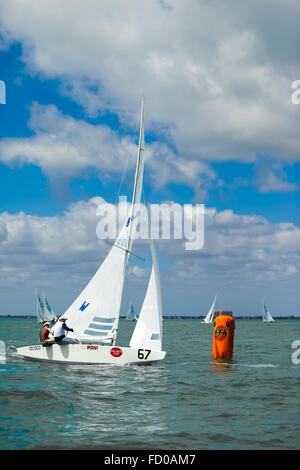 International Star Class Racing Yachten 2009 Bacardi Cup Regatta Stockfoto