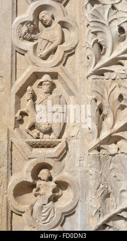 Detail des Palazzo dei Priori in Perugia, Umbrien Stockfoto