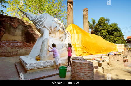 Thailand - Buddha Statue, Ayutthaya, UNESCO Stockfoto