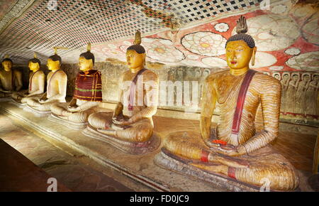 Sri Lanka, Kandy Provinz - Buddish Cave Tempel Dambulla, UNESCO-Weltkulturerbe Stockfoto