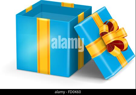 Offene rot Geschenk Stock Vektor