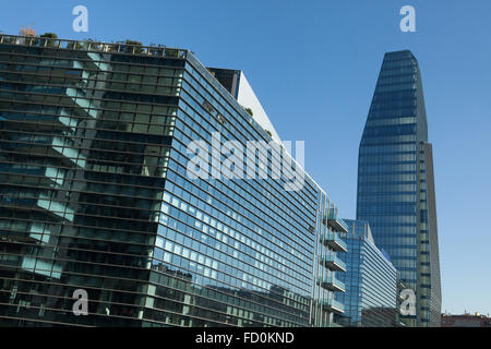 Diamant-Turm und die Diamantini Bauten von Kohn Pederson Fox im Stadtteil Porta Nuova in Mailand, Italien. Stockfoto