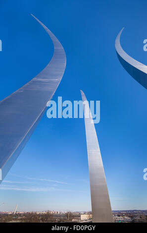 ARLINGTON, VIRGINIA, USA - Vereinigte Staaten Luftwaffe Denkmal. Stockfoto