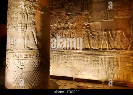 Ägypten - Kom Ombo, Tempel von Sobek Stockfoto