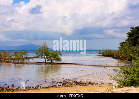 Port Douglas am Wasser, wie die Flut geht aus Stockfoto