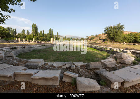 Porticus Tiberii in Aphrodisias, Türkei Stockfoto