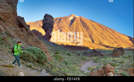 Teide und Los Roques de Garcia, Teide-Nationalpark, Teneriffa, Spanien Stockfoto