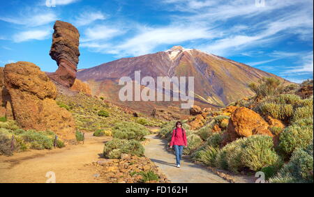 Teide und Los Roques de Garcia, Teide-Nationalpark, Teneriffa, Spanien Stockfoto