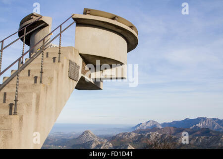 El Fitu Viewer, Asturien, Spanien. Stockfoto