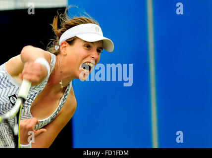 Johanna Konta (GB) spielen in der Aegon-Tennis in Eastbourne, Großbritannien. 18. Juni 2013 Stockfoto