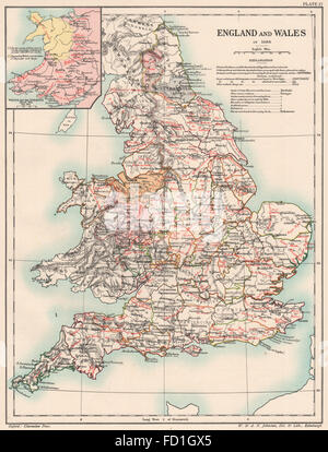 Antike Landkarte von England & Wales von Henry Teesdale 1831 alten