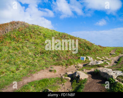 Treryn Dinas Eisenzeit Hill Fort, Nr Treen, Cornwall, England, Großbritannien Stockfoto