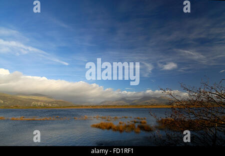 Blick vom Cob, Porthmadog Stockfoto