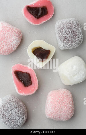 Mochi (japanische Reiskuchen) Stockfoto