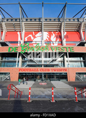 Haupteingang des Fußball-Stadion des Fußballclubs FC Twente Stockfoto