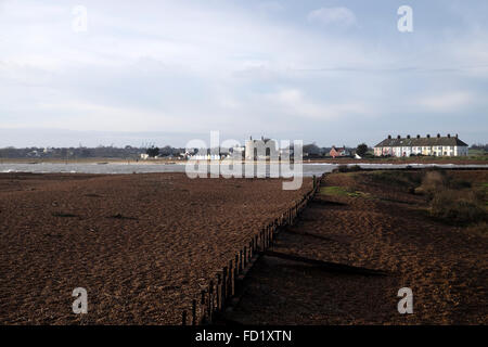 Mündung des Flusses Deben Bawdsey Ferry Suffolk England Stockfoto