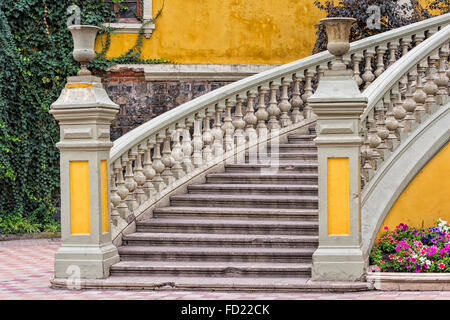 Cerro Santa Lucia Park, Ort der Gründung von Santiago de Chile Stockfoto