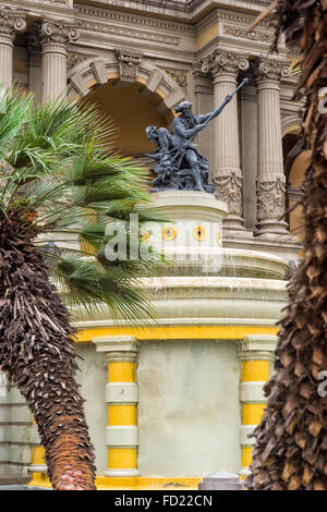 Cerro Santa Lucia Park, Ort der Gründung von Santiago de Chile Stockfoto