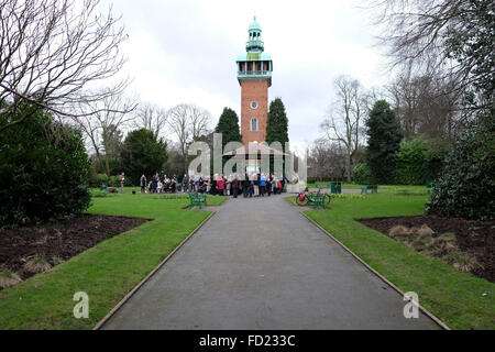 Cemeromy im Queens Park Loughborough Kennzeichnung Holocaust-Gedenktag Stockfoto