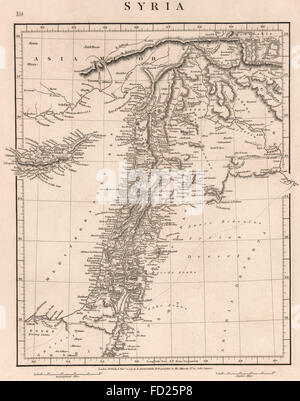 LEVANT: "Syrien" Zypern Palästina Jordanien Libanon. ARROWSMITH, 1828 Antike Landkarte Stockfoto